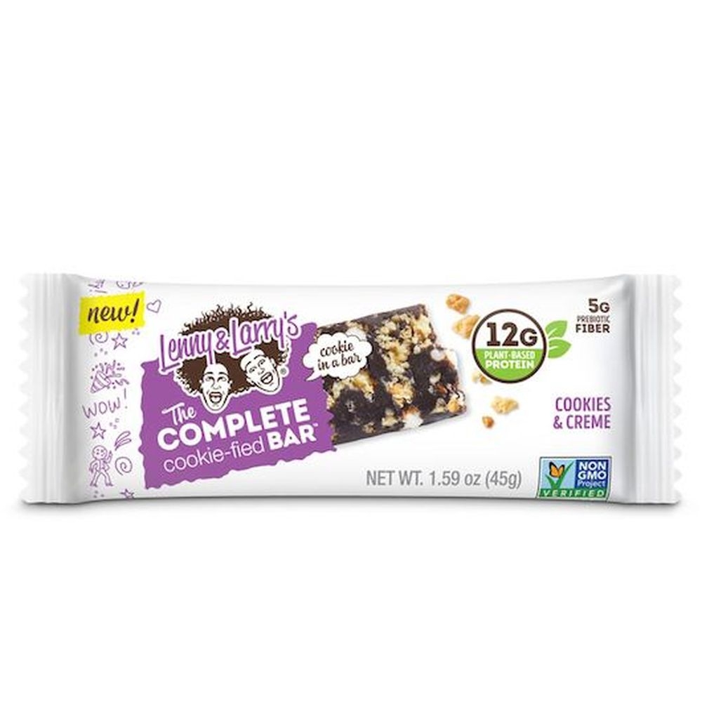 Lenny and Larrys Cookies and Creme The Complete Cookiefied Bar, 1.59 Ounce - 9 per pack -- 12 packs per case