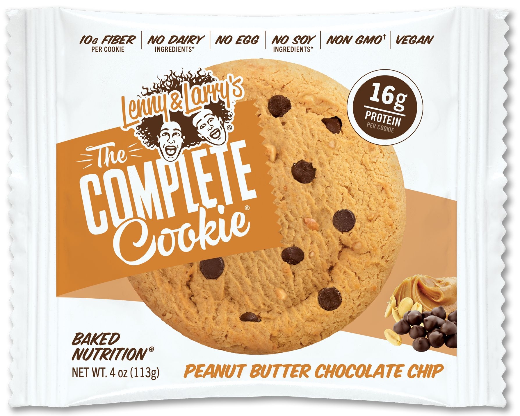 Lenny and Larrys Complete Cookie - Peanut Butter Chocolate Chip, 4 Ounce -- 72 per case.