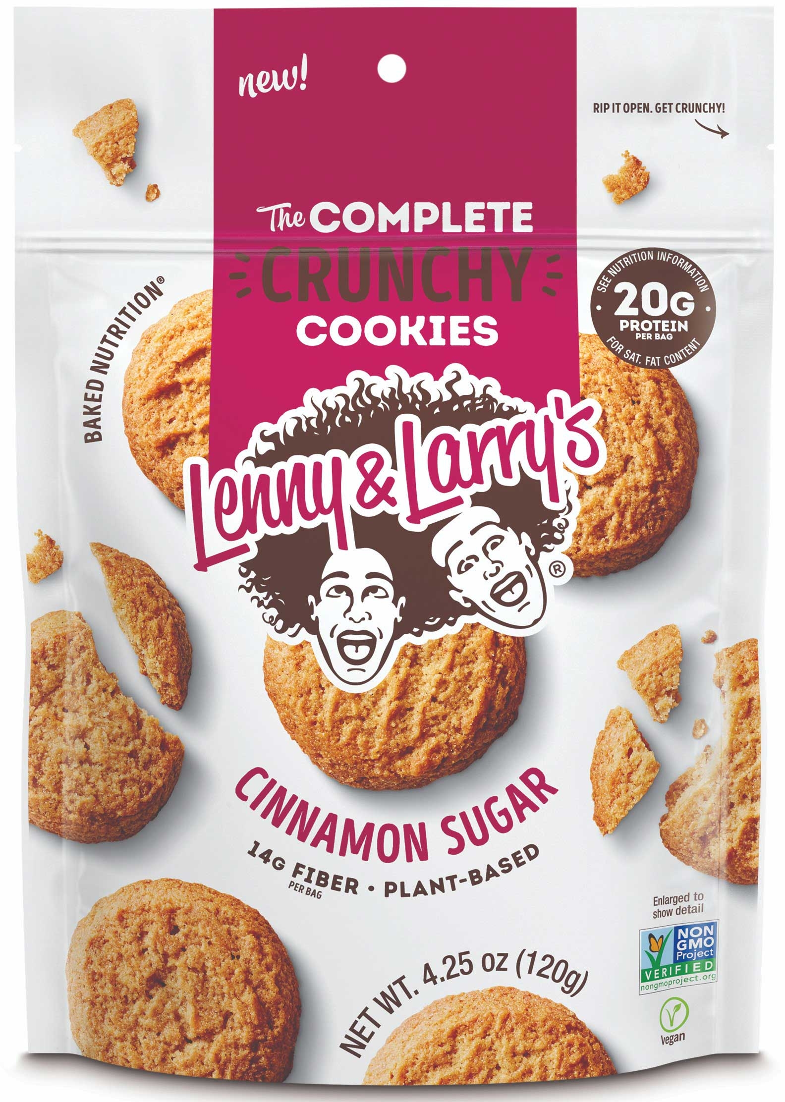 Lenny and Larrys Cinnamon Sugar Crunchy Cookie, 4.25 Ounce -- 6 per case