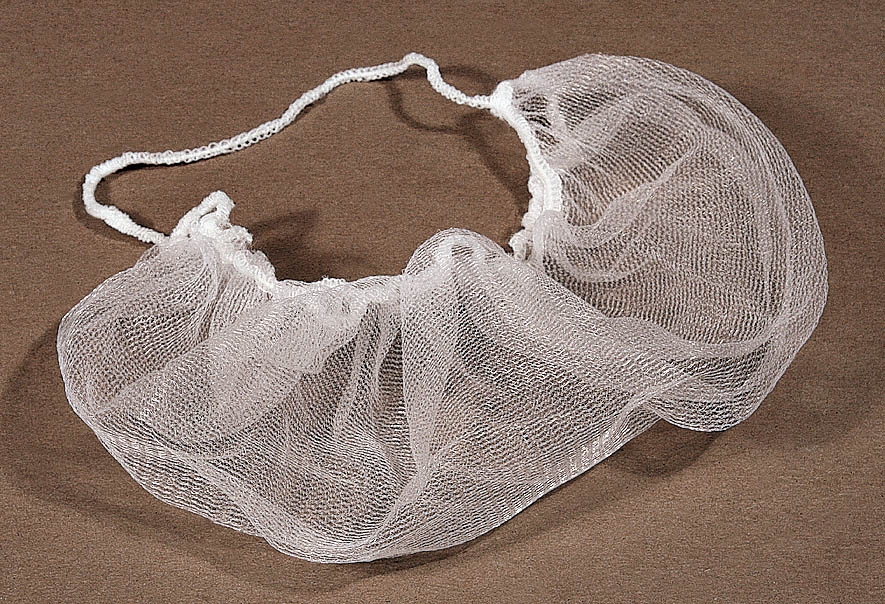 Cellucap White Polyester Honeycomb Net Beard Restraint - 100 per pack -- 10 packs per case.