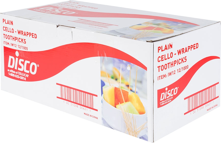 Cellucap Individually Wrapped Toothpick -- 12000 per case.