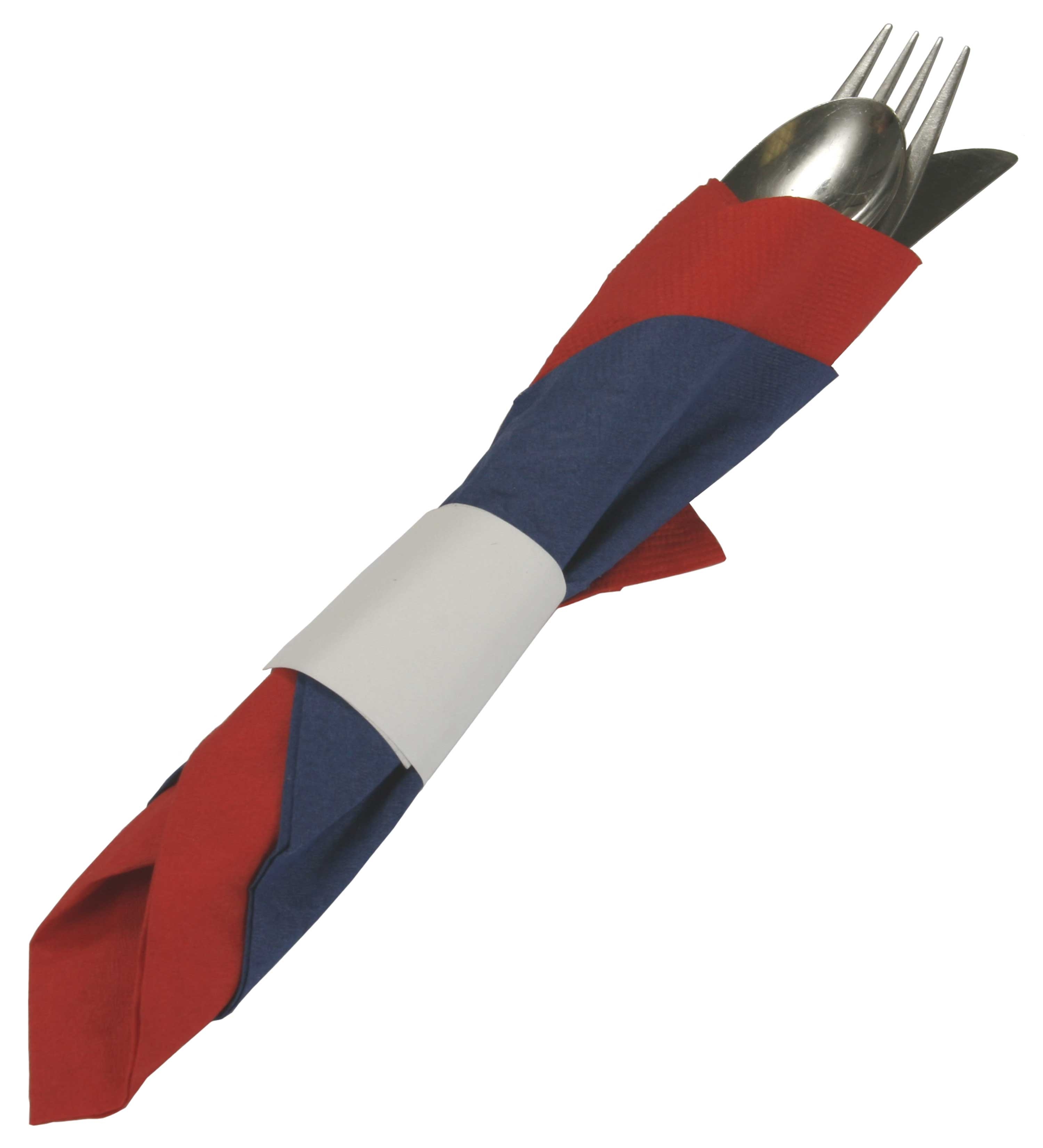 Cellucap Paper Burgundy Napkin Band with Cohesive Backing -- 20000 per case.