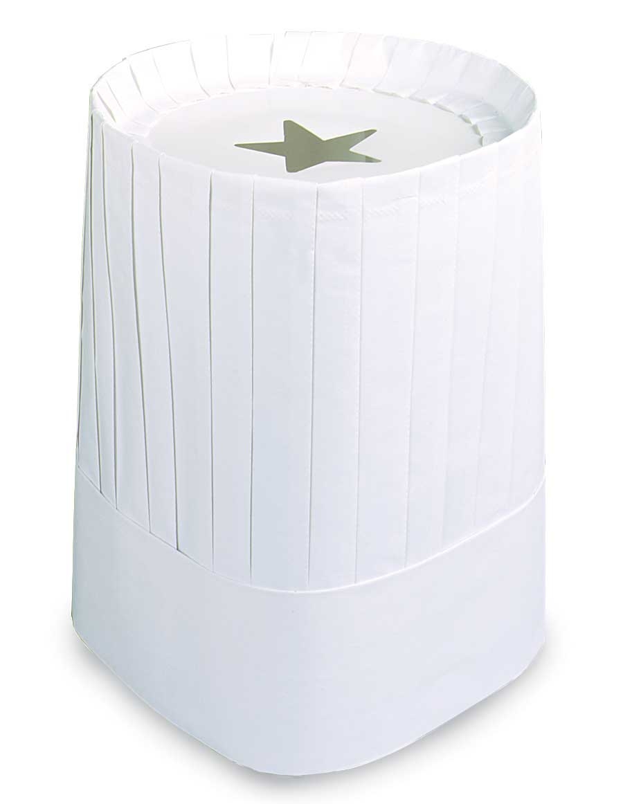 7 inch Le Classic Fully Formed Chef Hat -- 12 count.