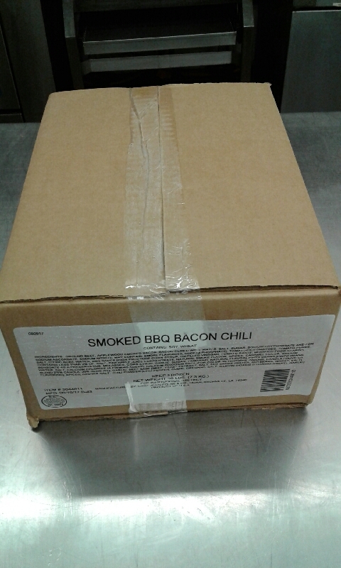 Chef John Folse Smoked Barbecue Bacon Chili, 4 Pound -- 4 per case.