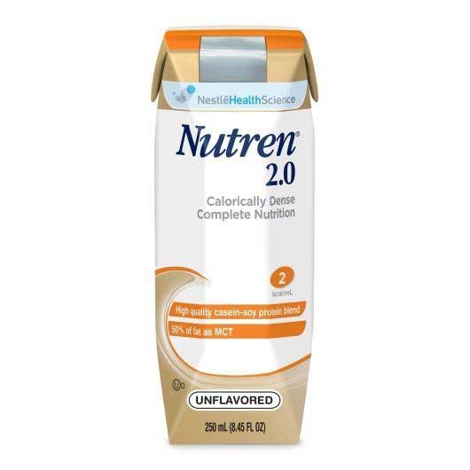 Nestle Nutren 2.0 Malnutrition Ready To Drink Calorically Dense Liquid Formula, 250 Milliliter -- 24 per case