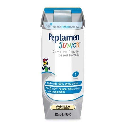 Peptamen Junior Vanilla Complete Peptide Based Nutrition Drink, 250 Milliliter -- 24 per case