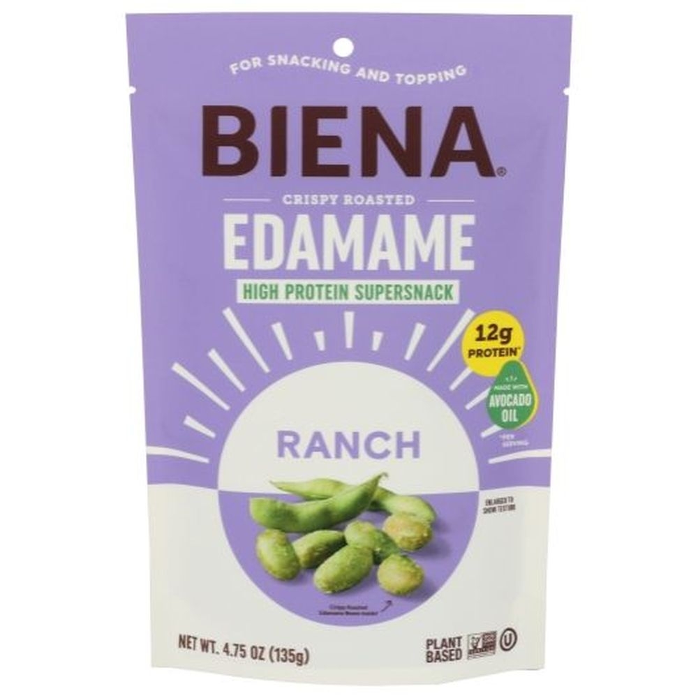 Biena Snacks Crispy Roasted Edamame, 4.75 Ounce - 8 per case