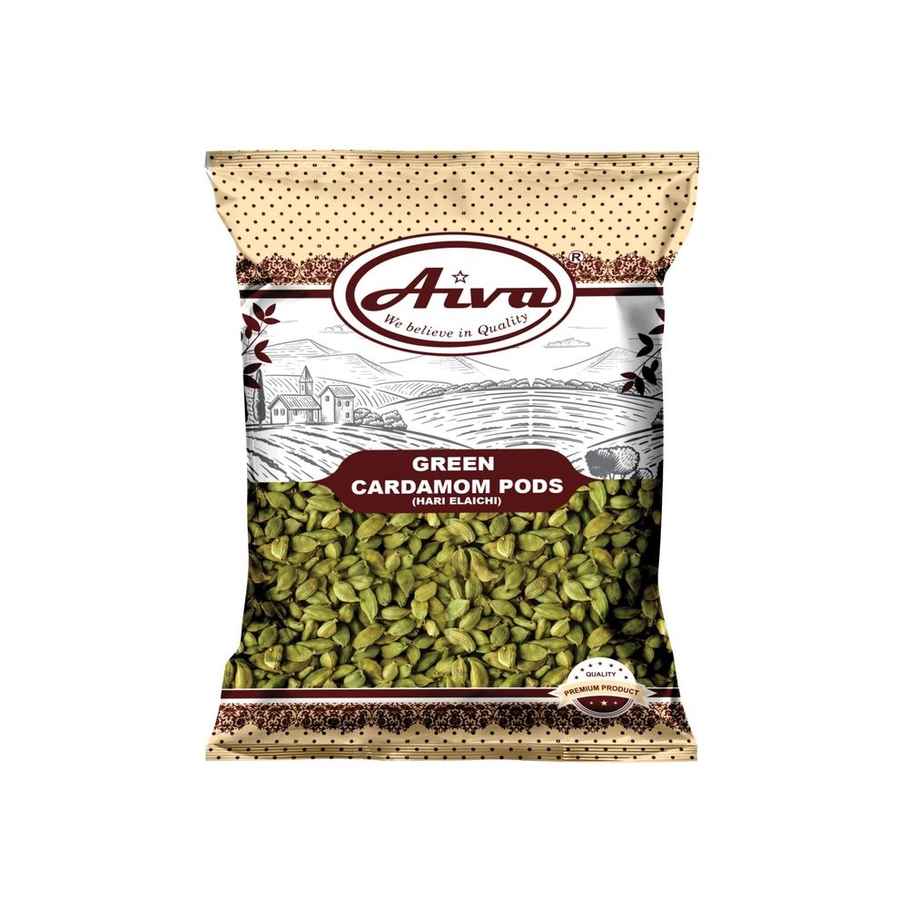 Aiva Green Cardamom Pods, 3.5 Ounce