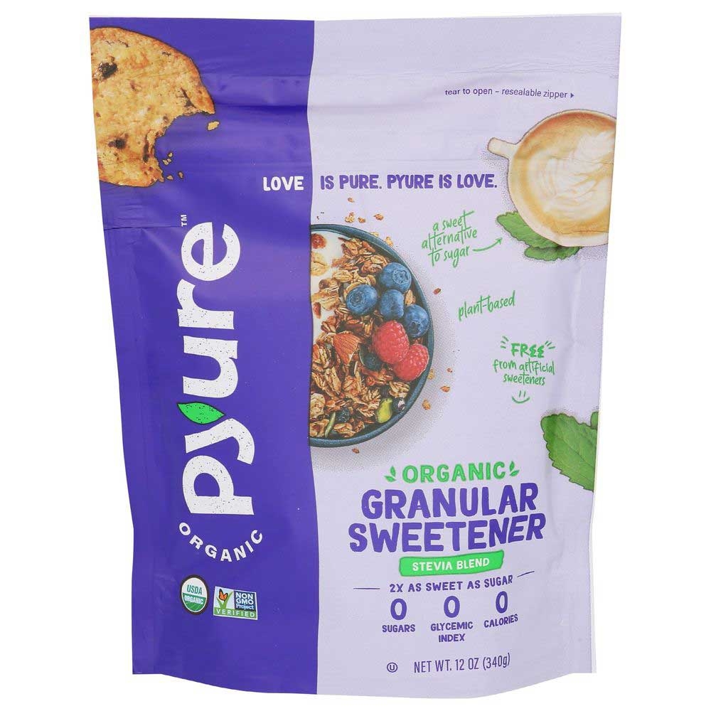 Pyure Organic Granular Stevia Sweetener, 12 Ounce -- 6 per case