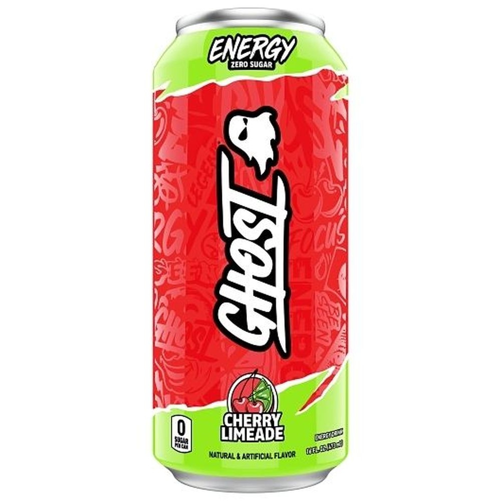 Ghost Cherry Limeade Energy Drink, 16 Fluid Ounce - 12 per case