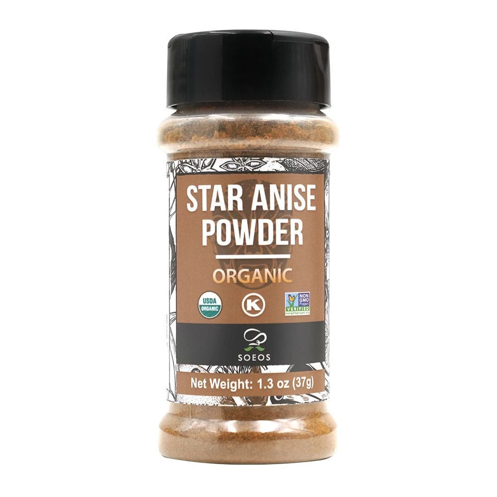 Soeos Organic Chinese Star Anise Powder, 1.3 Ounce -- 98 per case