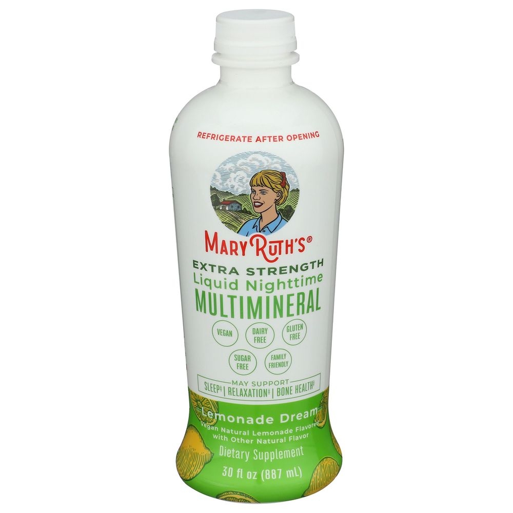 Mary Ruth's Lemonade Dream Extra Strength Liquid Nighttime Multimineral, 30 Fluid Ounce