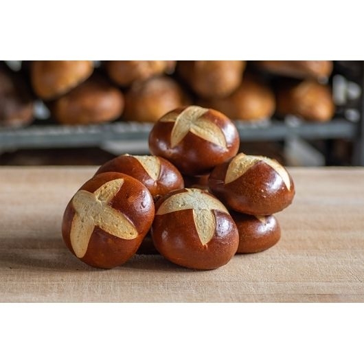 Tom Cat Bakery Unsliced Pretzel Burger Bun, 60 Piece