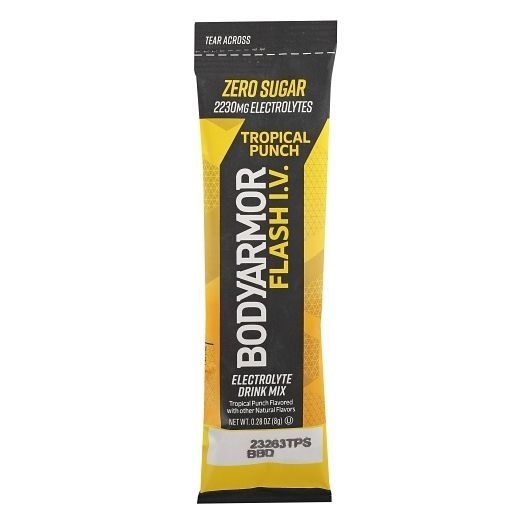 Bodyarmor Flash IV Tropical Punch Electrolyte Drink Mix, 0.28 Ounce Pouch -- 48 per case