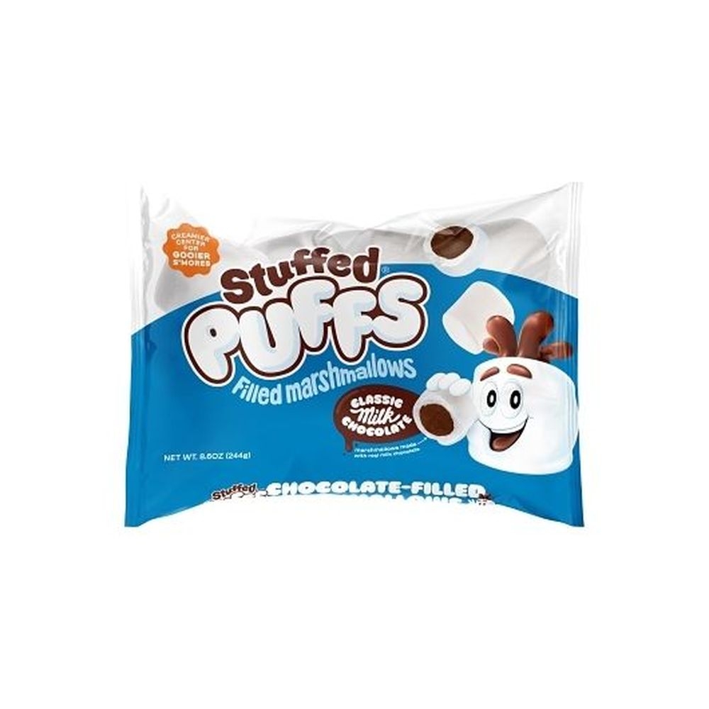 Stuffed Puffs Vanilla Marshmallow with Milk Chocolate Center, 8.6 Ounce - 24 per case
