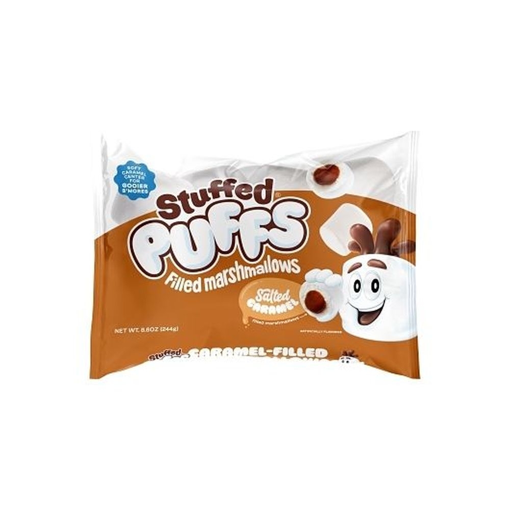Stuffed Puffs Vanilla Marshmallow with Caramel Center, 8.6 Ounce - 24 per case