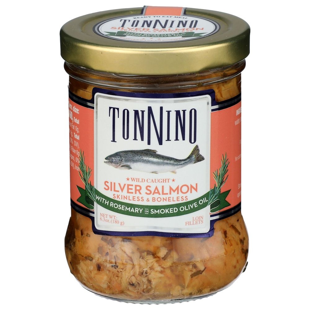 Tonnino Wild Caught Silver Salmon Fillets with Rosemary, 6.3 Ounce -- 6 per case