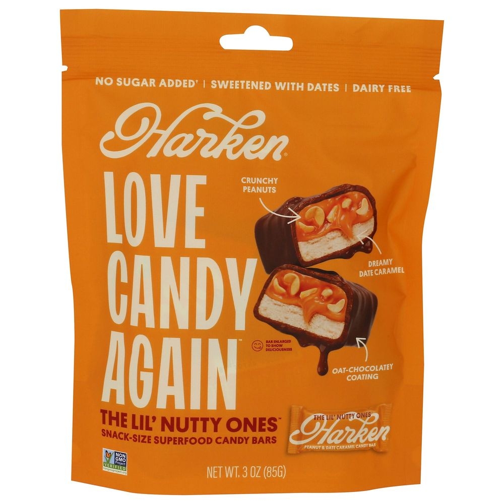 Harken Love Candy Again Lil Nutty Ones Candy Bar, 3 Ounce -- 6 per case