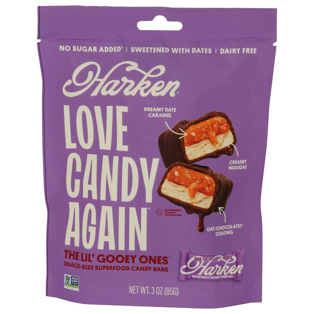 Harken Love Candy Again Lil Gooey Ones Candy Bar, 3 Ounce -- 6 per case
