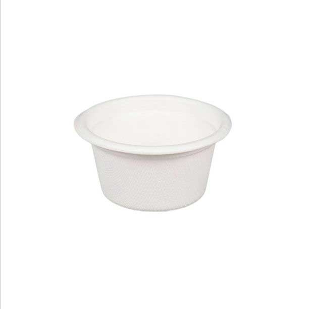 Responsible Products No-PFAS Added Compostable Molded Fiber Portion Cup, 2 Ounce Capacity -- 1000 per case