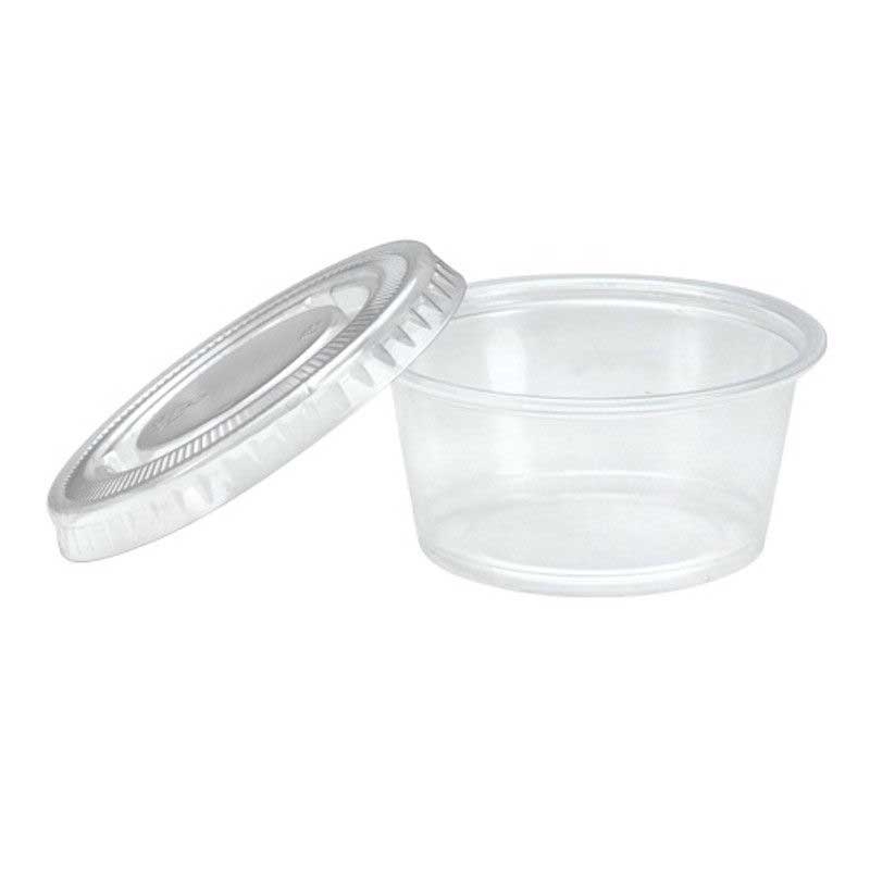 Responsible Products 2 Ounce Compostable Clear Portion Cup Lid Only -- 2500 per case