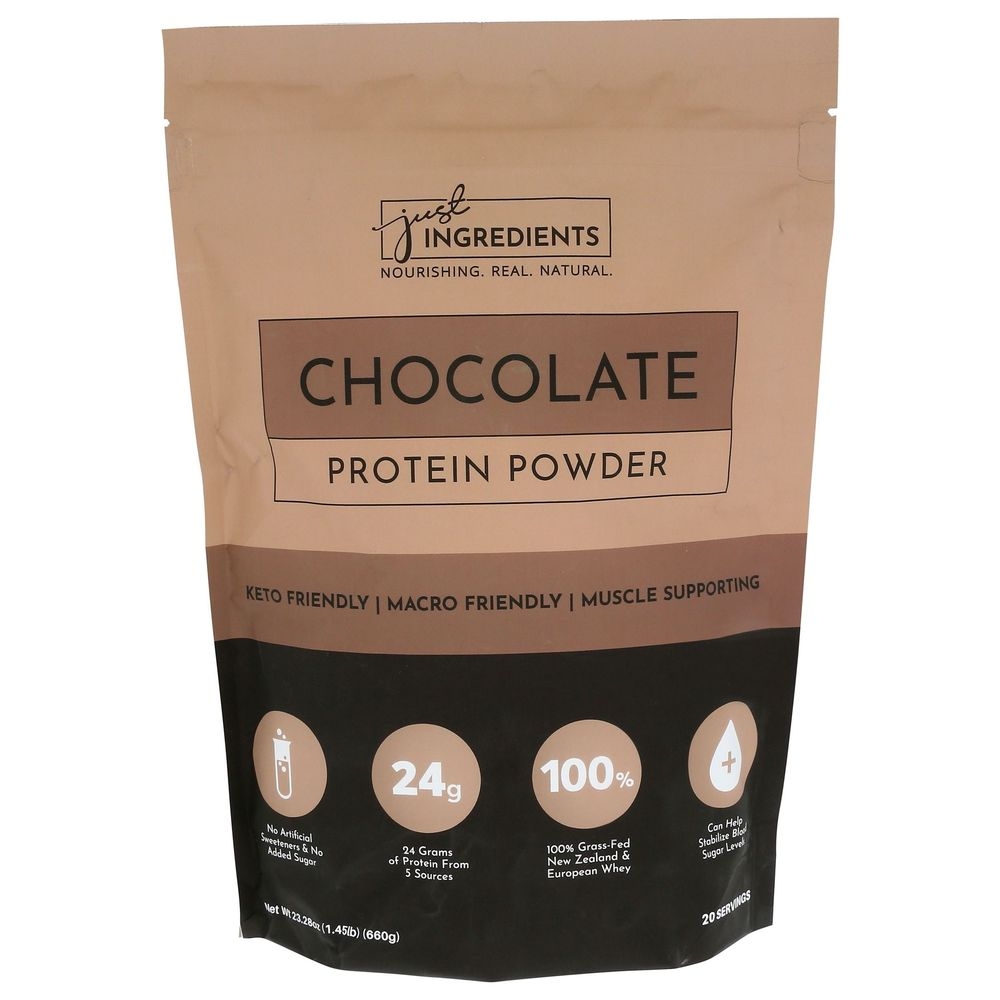 Just Ingredients Chocolate Protein Powder, 1.45 Pound