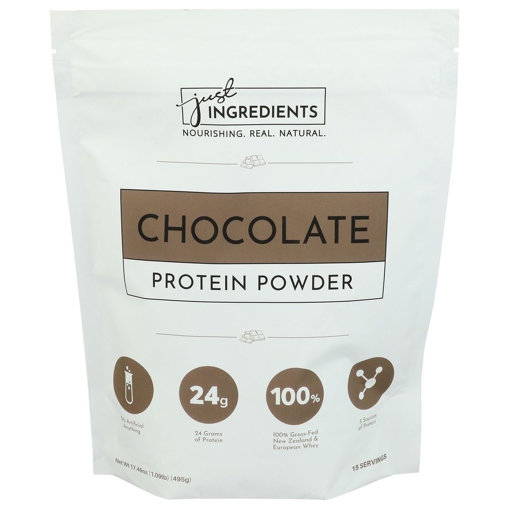 Just Ingredients Chocolate Protein Power, 17.46 Ounce