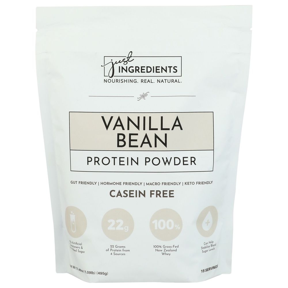 Just Ingredients Vanilla Bean Protein Power, 17.46 Ounce