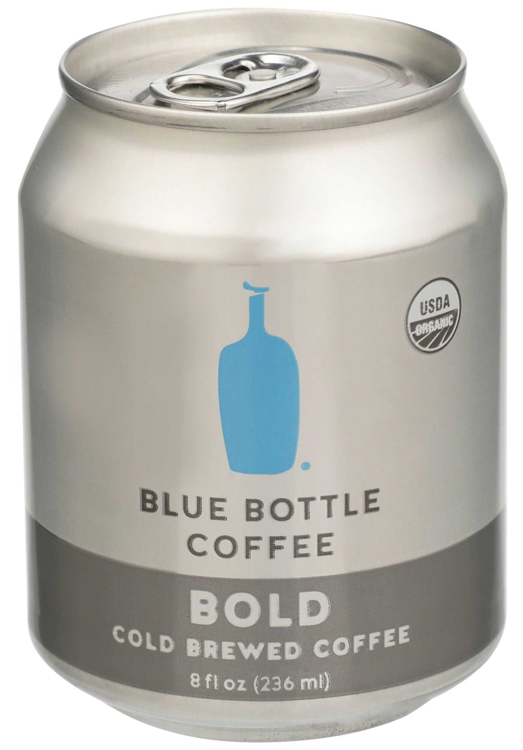 Blue Bottle Organic Coffee Bold Cold Brewed Coffee, 8 Fluid Ounce Can -- 12 per case