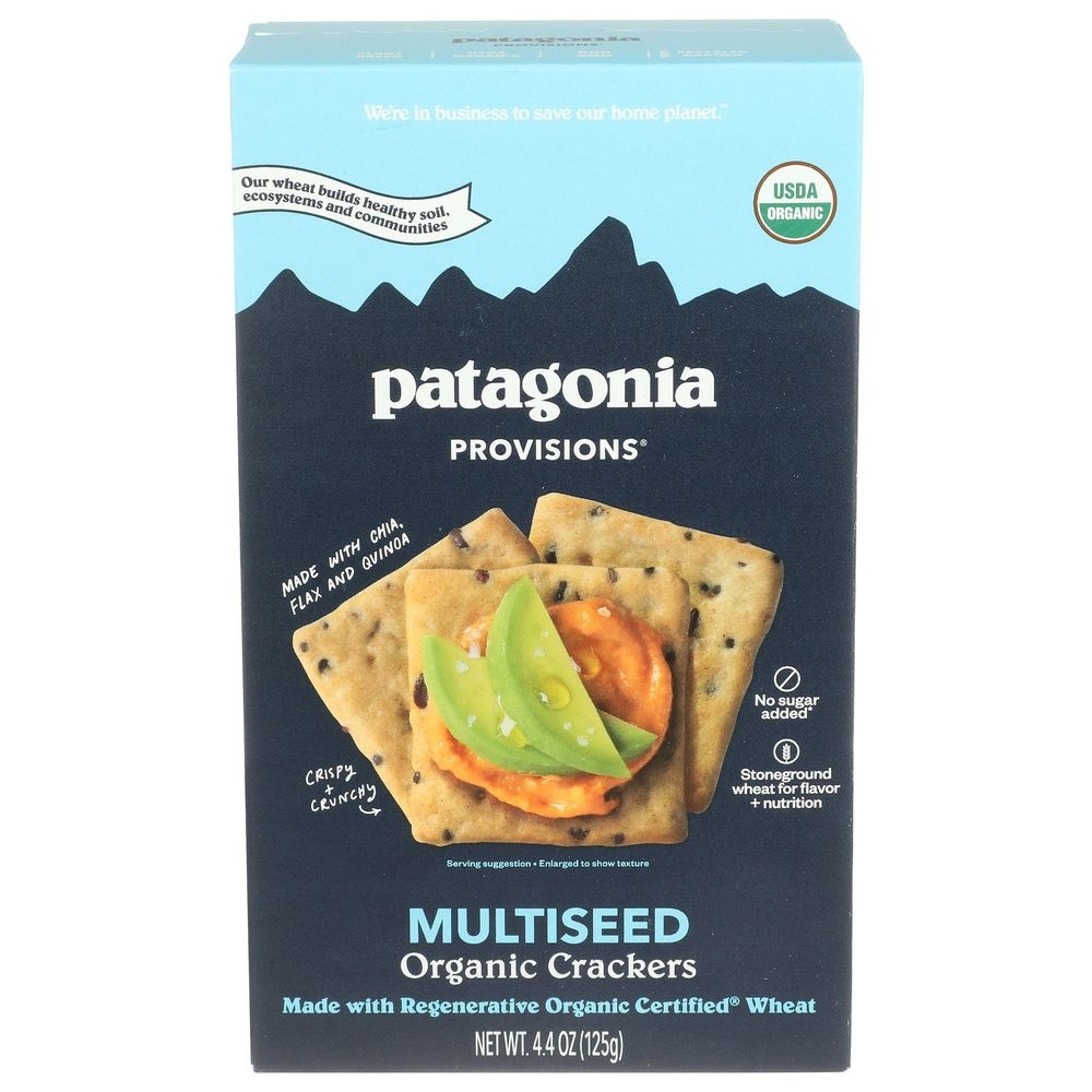 Patagonia Provisions Organic Multiseed Crackers, 4.4 Ounce -- 6 per case