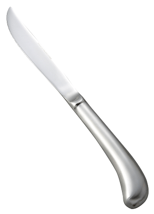 Winco Lafayette 18/0 Stainless Steel Heavyweight Hollow Handle Steak Knife -- 12 per case