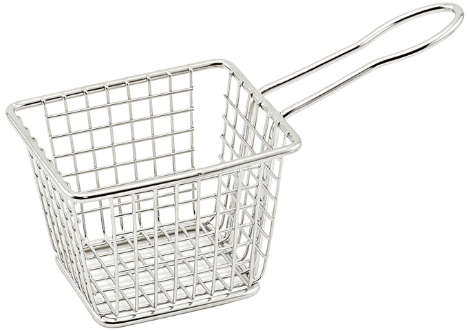 Winco Rectangular Mini Serving Fry Basket