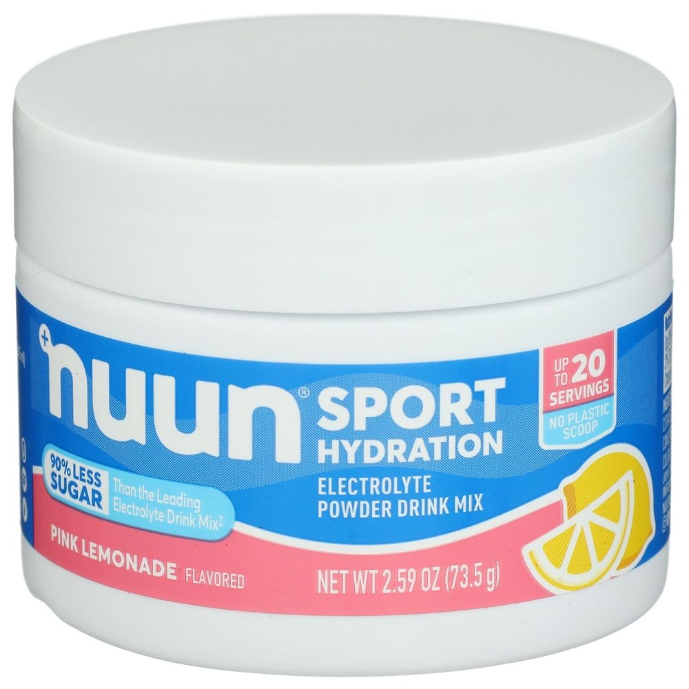 Nuun Sport Hydration Pink Lemonade Electrolyte Powder Drink Mix, 2.59 Ounce