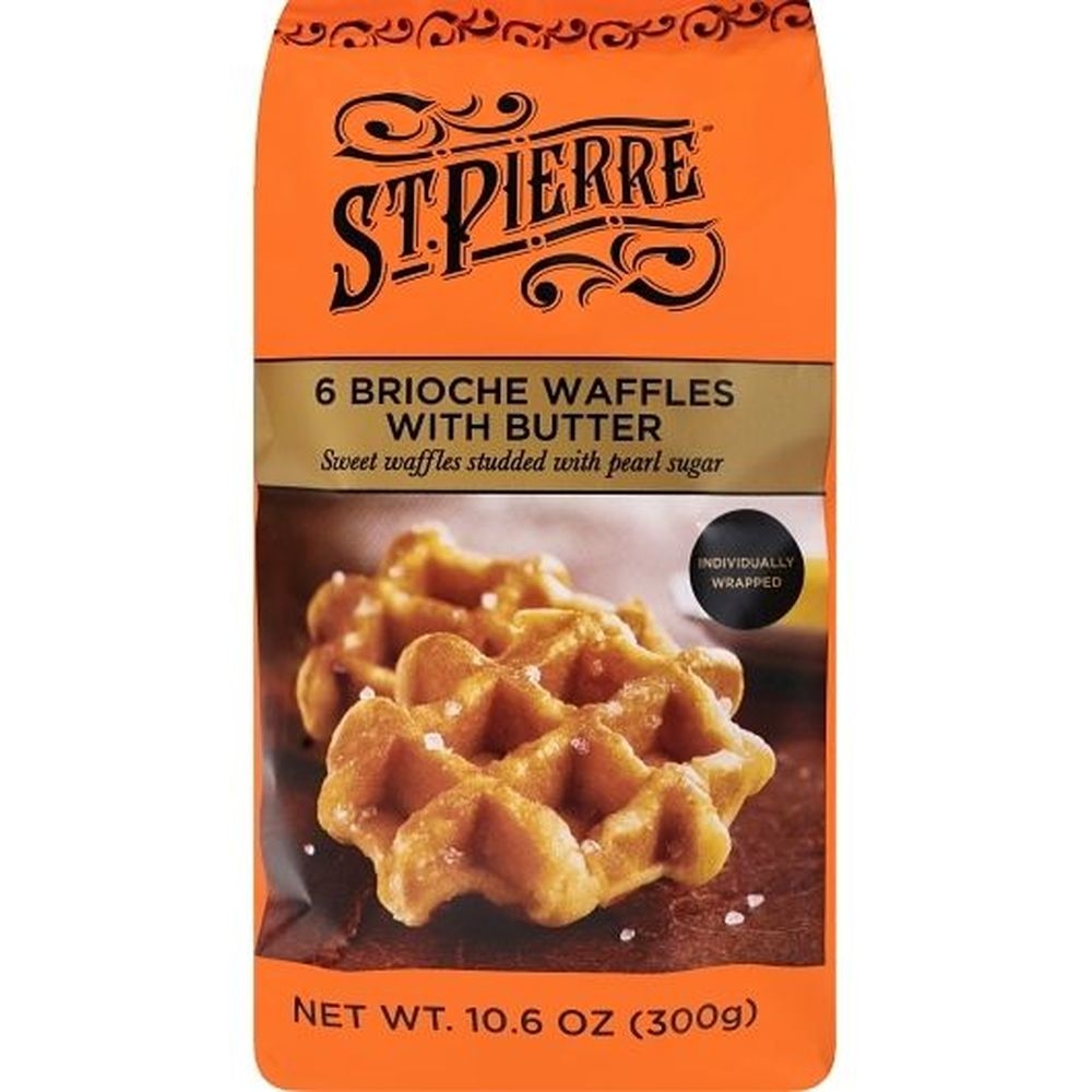 St. Pierre Brioche Waffles with Butter, 10.6 Ounce - 9 per case