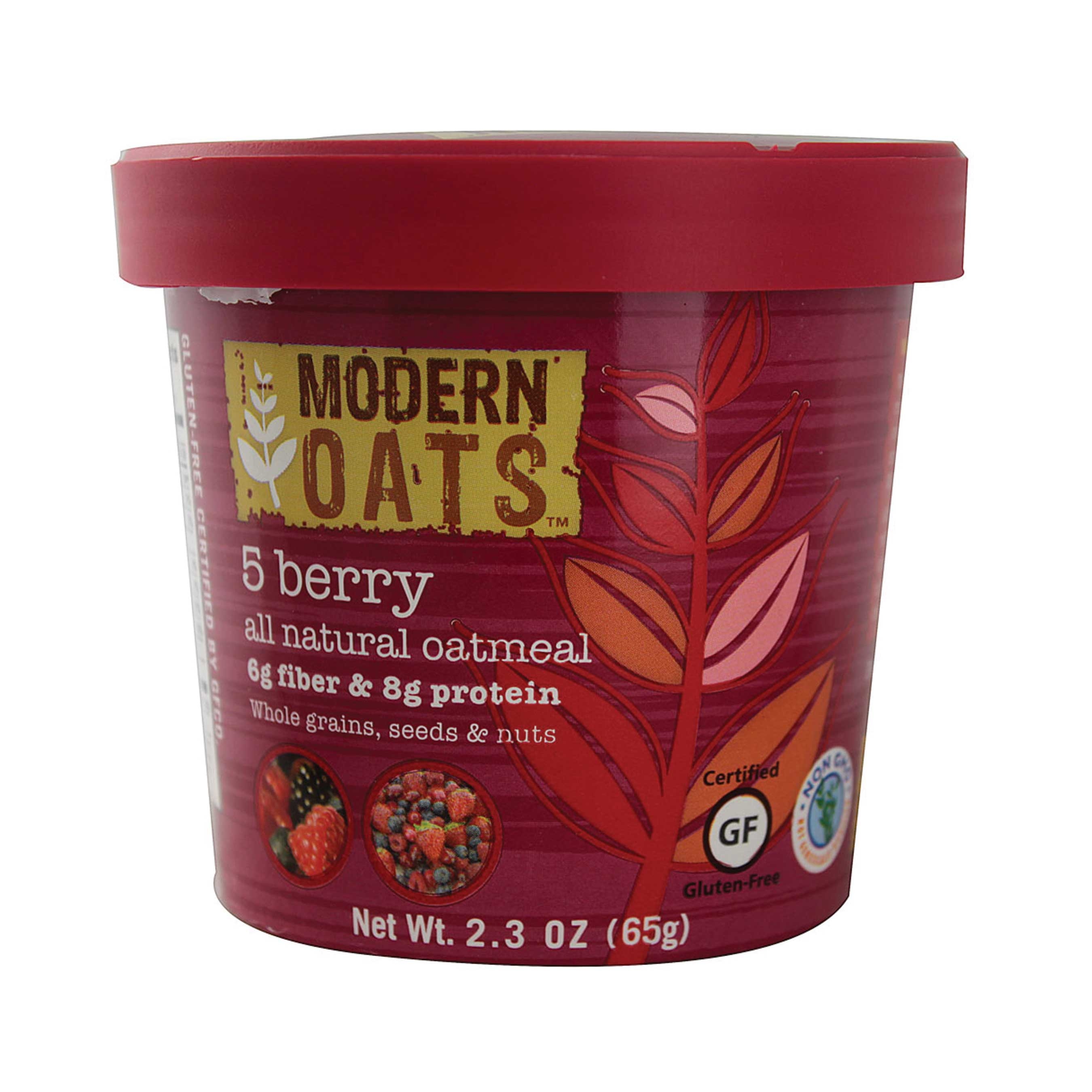 Modern Oats 5 Berry Oatmeal, 65 Gram -- 6 per case.
