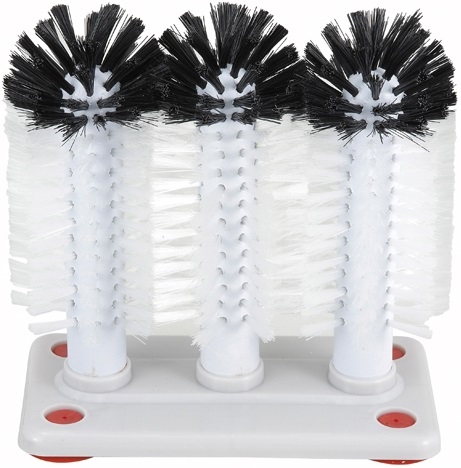 Winco Glass Washer Brush with Plastic Base