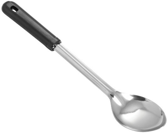 Winco Stainless Steel Solid Basting Spoon with Bakelite Handle, 13 inch -- 12 per case