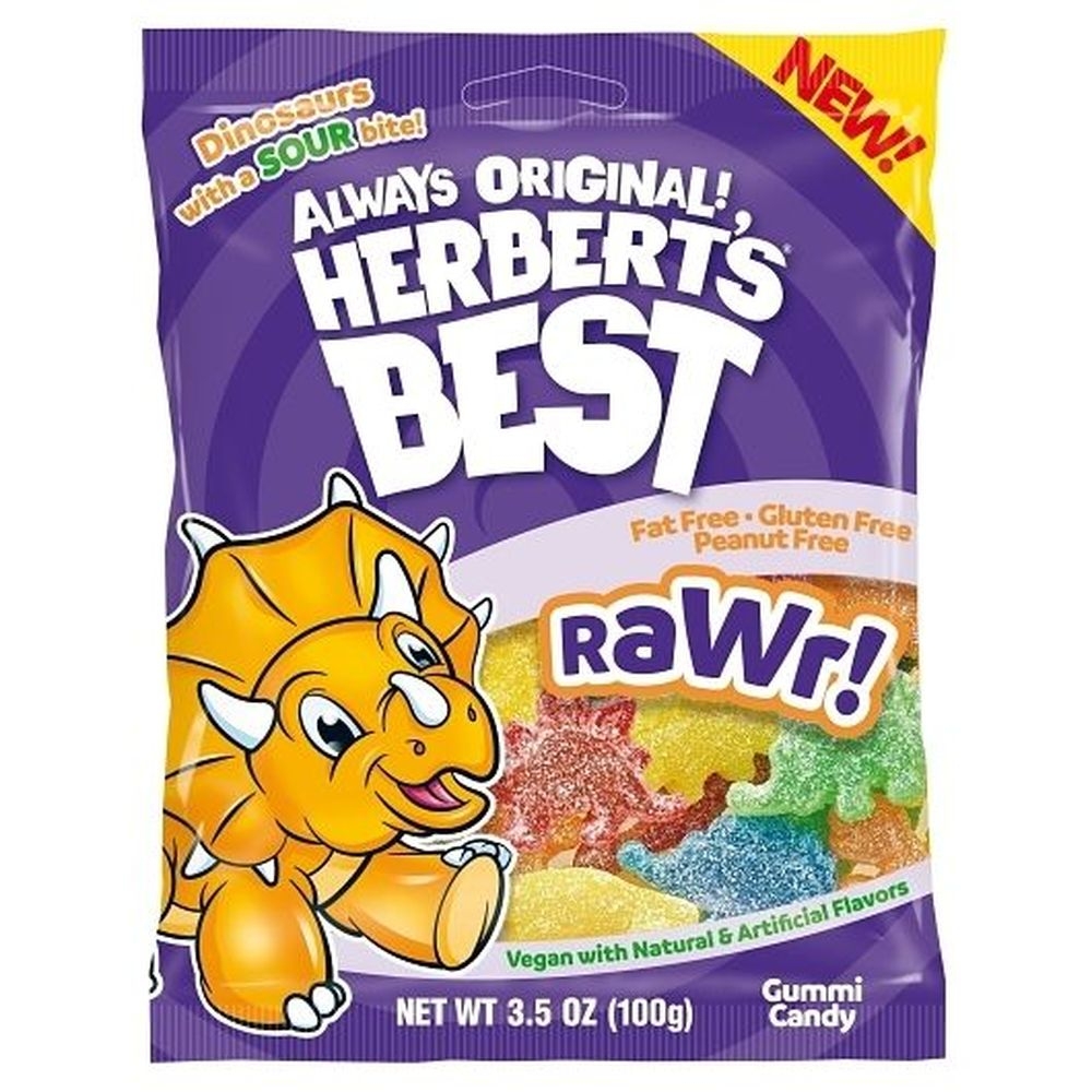 Herberts Best Rawr Gummy Candy, 100 Gram - 12 per case