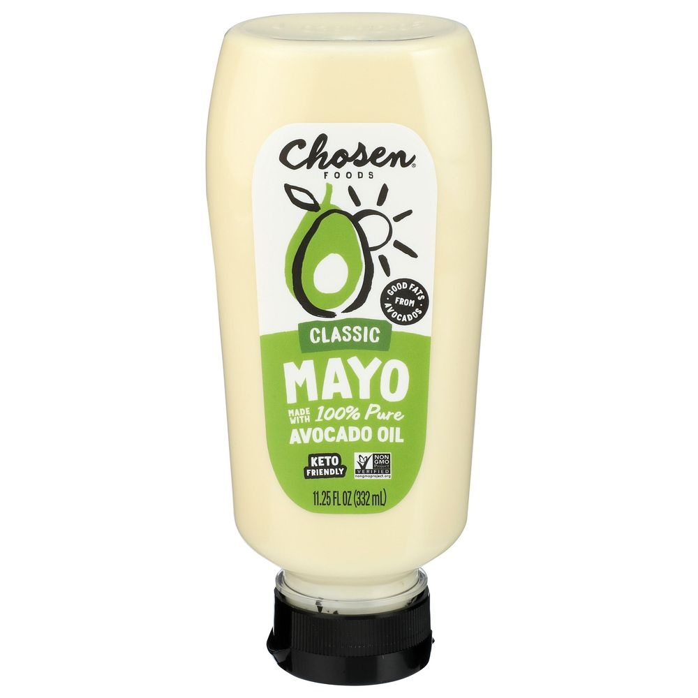 Chosen Foods 100 Percent Avocado Oil Classic Mayo, 11.25 Fluid Ounce Squeeze -- 6 per case
