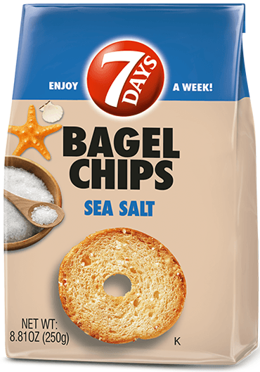 7 Days Sea Salt Bagel Chips, 8.81 Ounce -- 12 per case.