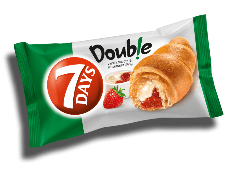 7 Days Strawberry and Vanilla Soft Croissant, 2.65 Ounce -- 24 per case.