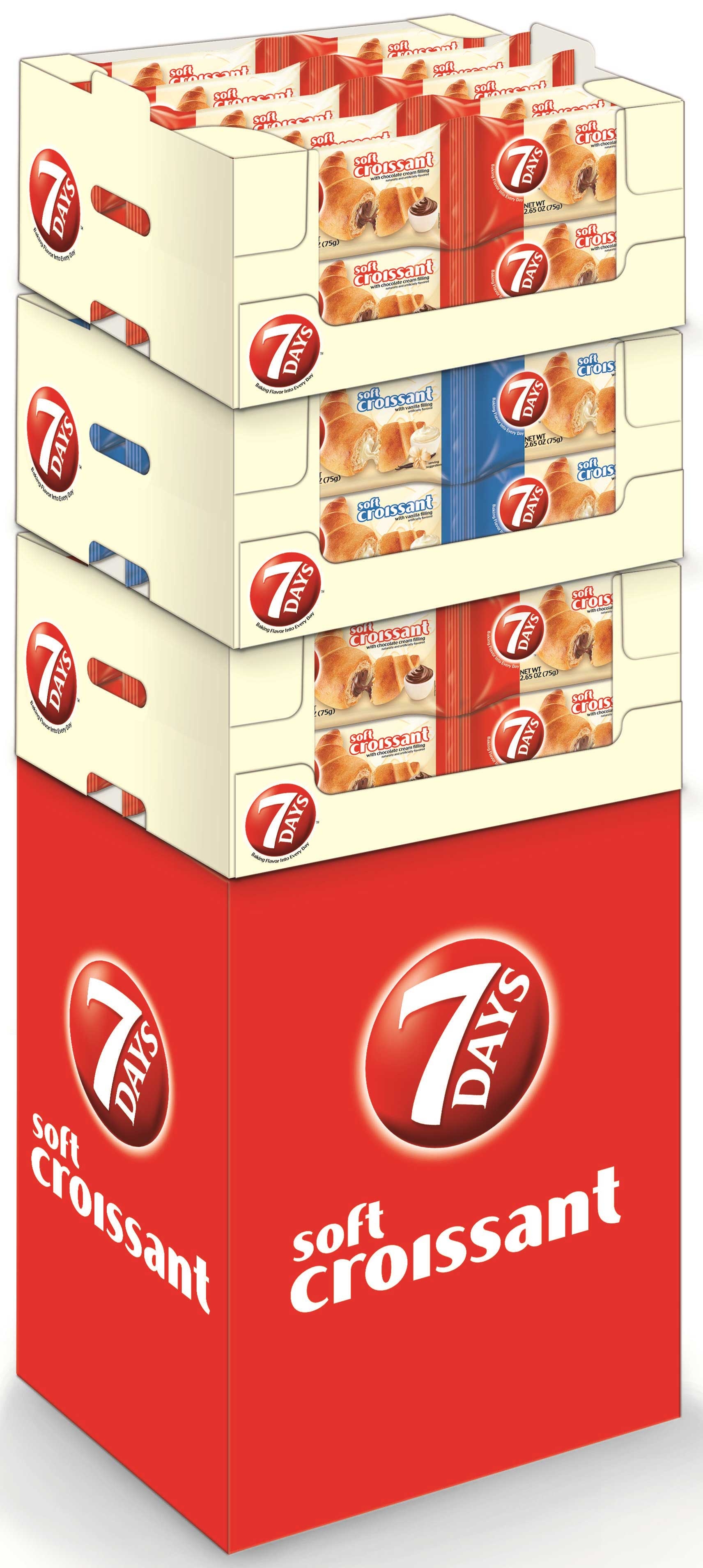 7 Days Croissant - Shipper, 75 Gram -- 60 per case