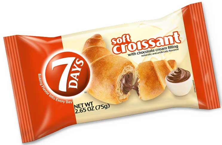 7 Days Strawberry Vanilla Croissant - Multipack, 8.48 Ounce -- 4 per case