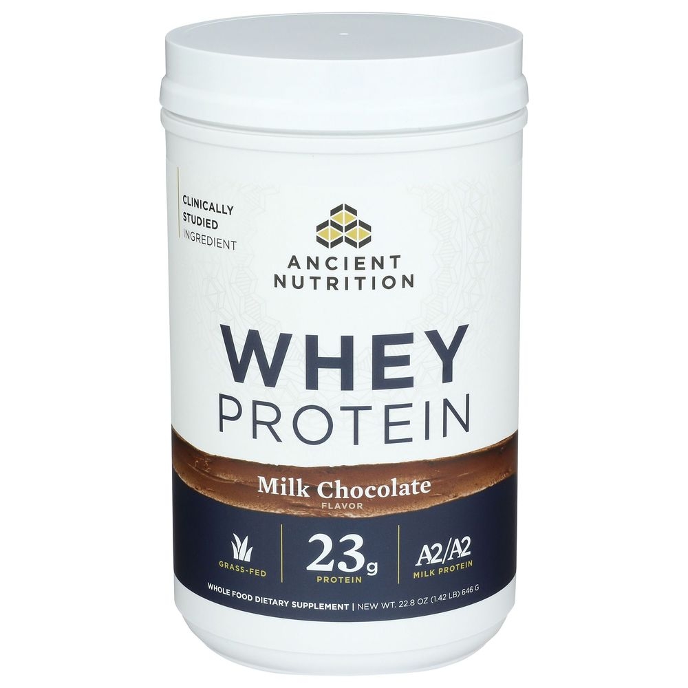 Ancient Nutrition Milk Chocolate Whey Protein Powder, 22.8 Ounce