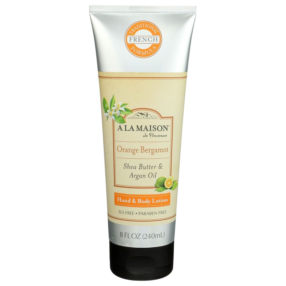 A La Maison Orange Bergamot Hand and Body Lotion, 8 Fluid Ounce