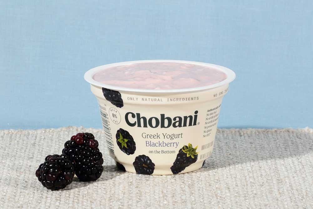 Chobani Non Fat Blackberry Greek Yogurt, 5.3 Ounce -- 12 per case