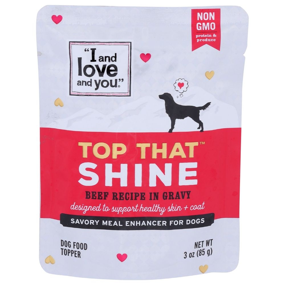 I and Love and You Top That Shine Beef Recipe in Gravy Dog Food, 3 Ounce -- 24 per case