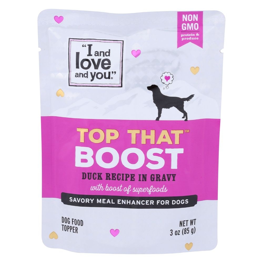 I and Love and You Duck Recipe Top That Boost Wet Dog Food, 3 Ounce -- 24 per case
