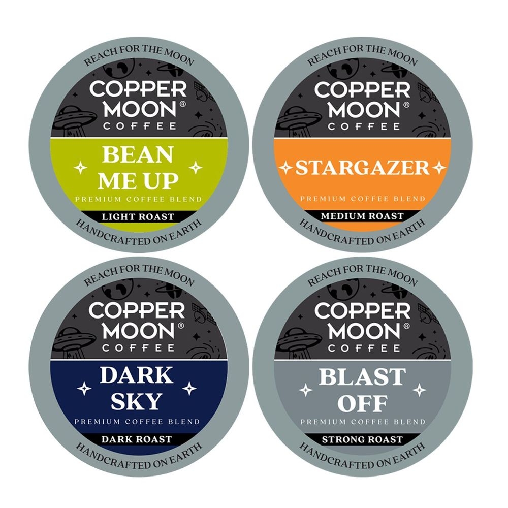 Copper Moon Single Serve Coffee Pods for Keurig K-Cup Brewers -Discovery Pack, 80 count
