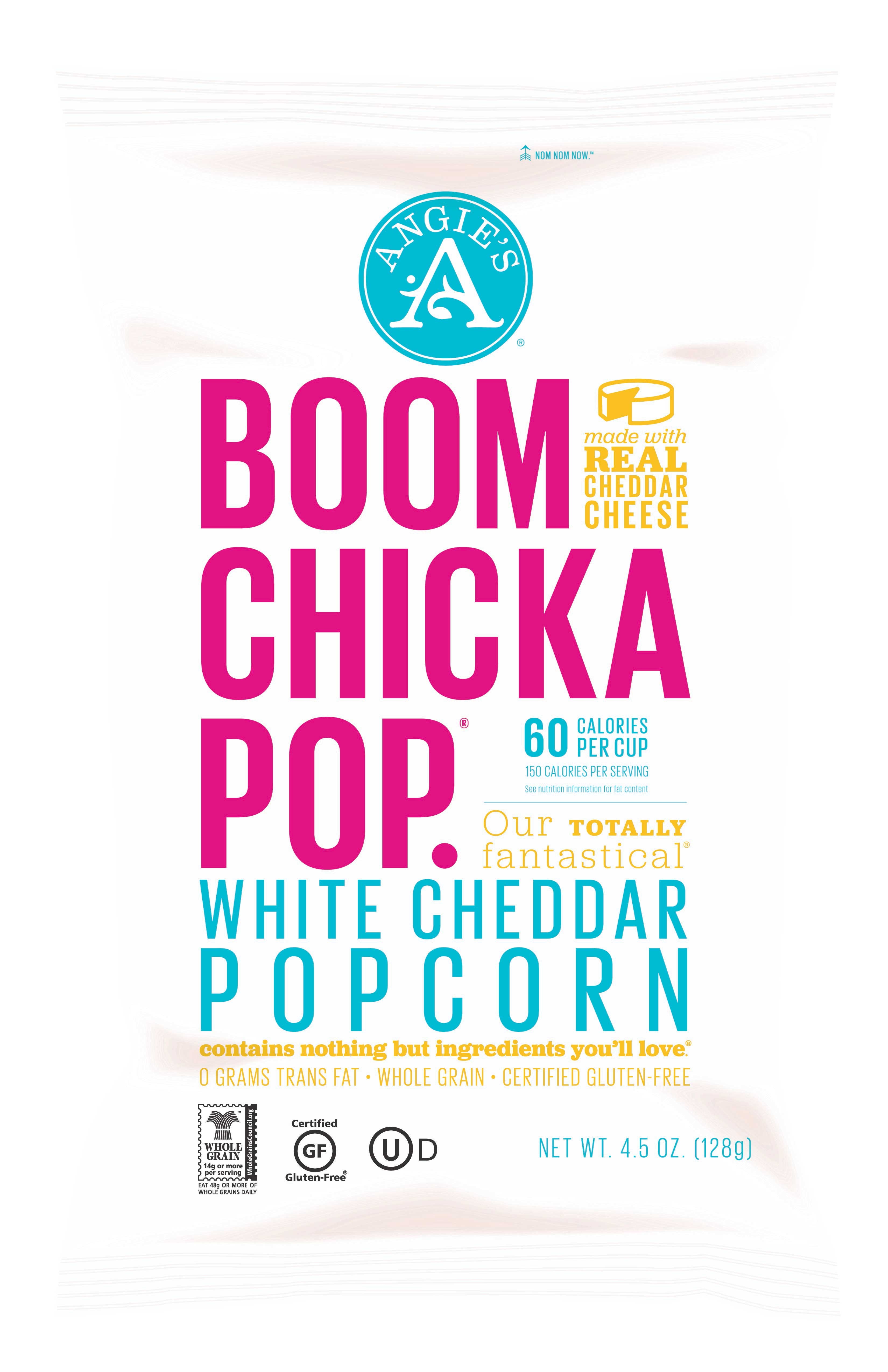 Boomchickapop White Cheddar Popcorn, 4.5 Ounce -- 12 per case.